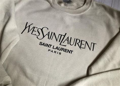 ysl inspired sweatshirt|YSL crewneck sweatshirt.